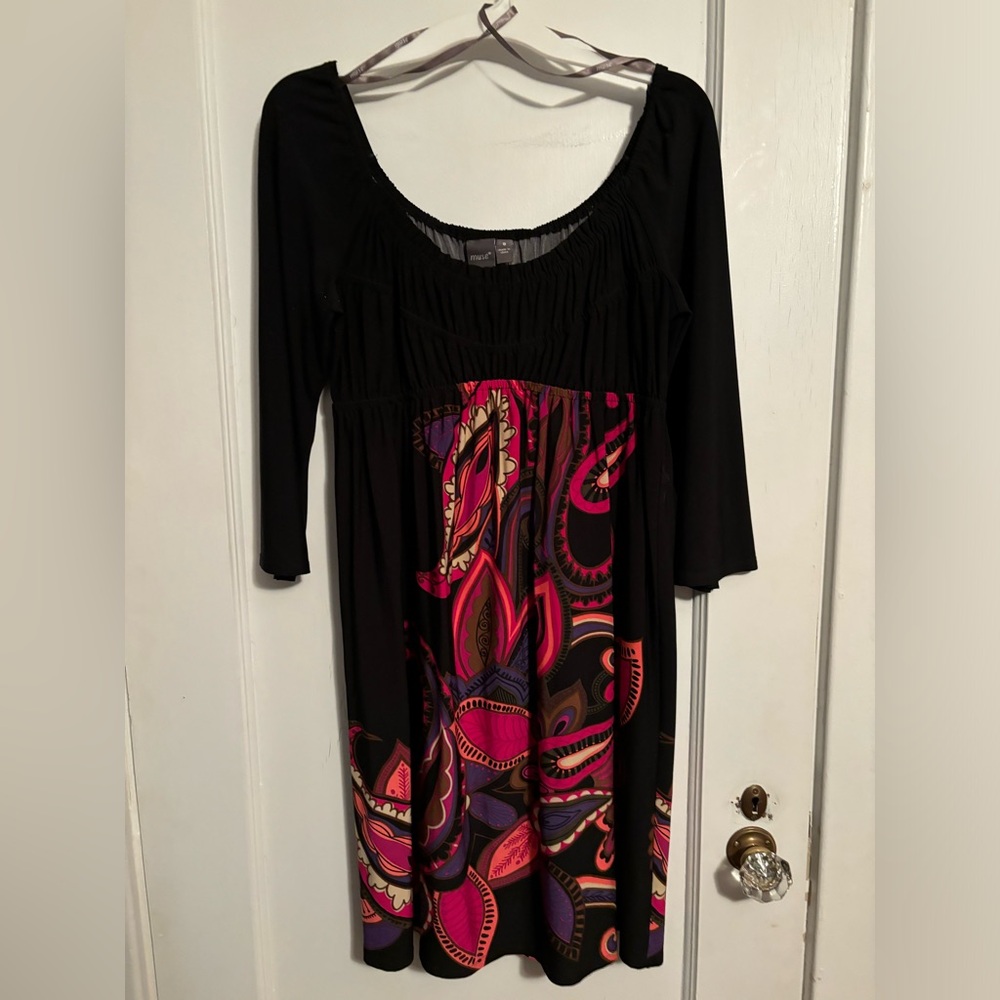 Long sleeve on or off the shoulder dress